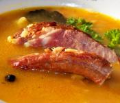 Гороховый суп с копчеными ребрышками — 5 рецептов